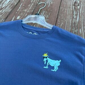 GOAT USA Lacrosse Blue Mens Tee Shirt